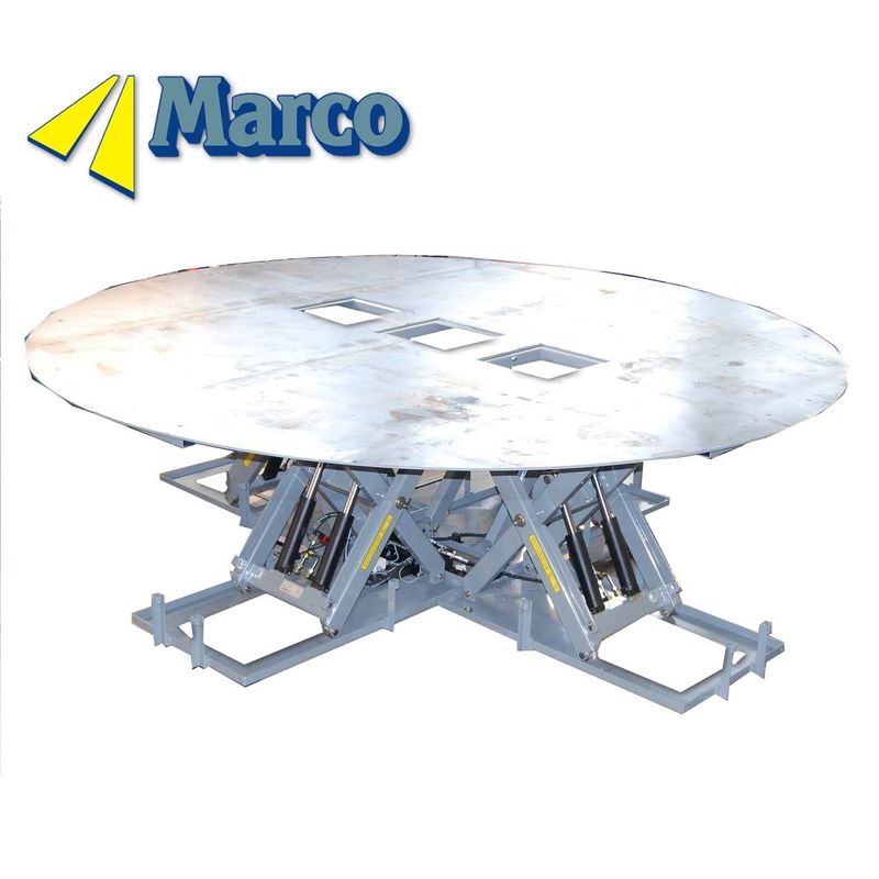 Mecanismo de elevação de tesoura hidráulica Marco Plataforma circular de 4 estágios para apresentações de cena